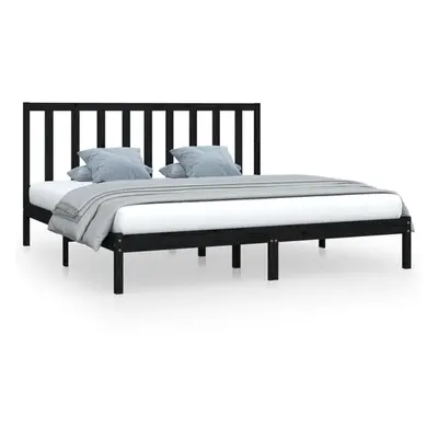 (black, x cm) vidaXL Solid Wood Pine Bed Frame Bedstead Platform Bed Multi Colours/Sizes