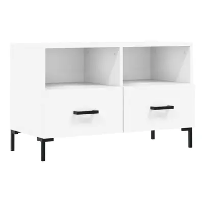 (white) vidaXL TV Cabinet TV Unit Sideboard Media Unit TV Stand White Engineered Wood