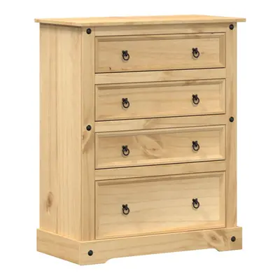 vidaXL Chest of Drawers Hall Storage Drawer Cabinet Sideboard Solid Wood Pine