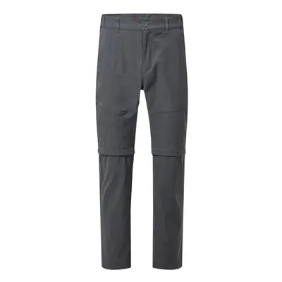 (34L, Lead Grey) Craghoppers Mens Kiwi Pro II Convertible Trousers