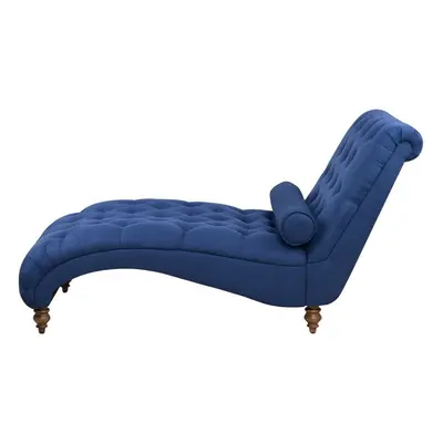 Fabric Chaise Longue Blue MURET