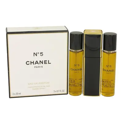 CHANEL No. by Chanel Eau De Parfum Spray Refillable Includes Purse Spray and Refills x.07 oz