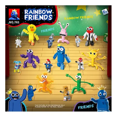 (Boxed) Rainbow 8pcs Roblox Friends Building Block Toy Figure Model Kid Collection Gift