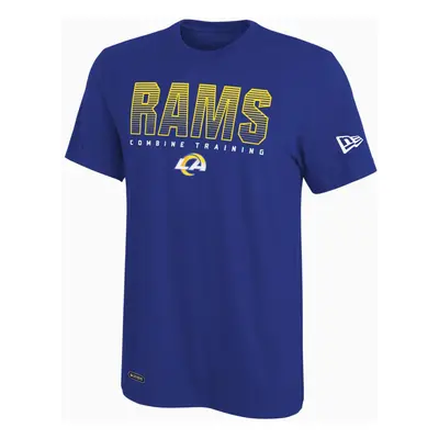 New Era NFL Men's Team Pride Dri-Tek Short Sleeve T-Shirt, Los Angeles Rams, Large