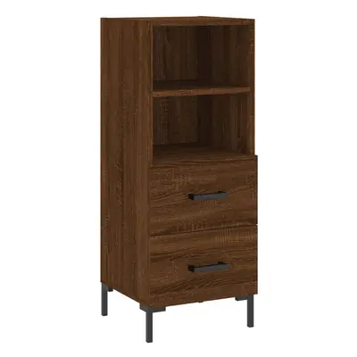 (brown oak) vidaXL Sideboard Storage Side Cabinet Cupboard Concrete Grey Engineered Wood