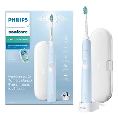 Philips Sonicare ProtectiveClean Electric Toothbrush with Travel Case - Light Blue (UK 2-pin Bat