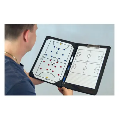 A4 Futsal Coach Tactics Folder - Game Planning Notepad & Magnetic Pitch Board