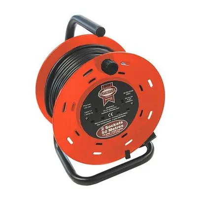 Faithfull FPPCR50M Cable Reel Metre Amp Volt