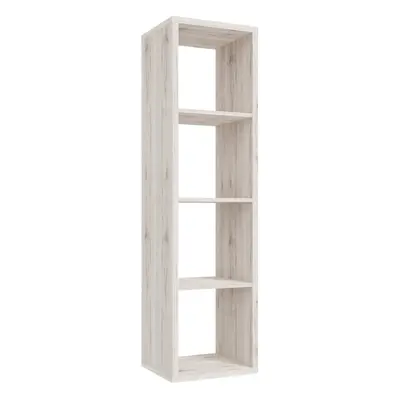 Mauro Shelves Storage Unit in Sand Oak