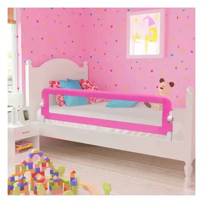 vidaXL 2x Toddler Safety Bed Rail Pink 150x42cm Cotbed Protective Gate Guard