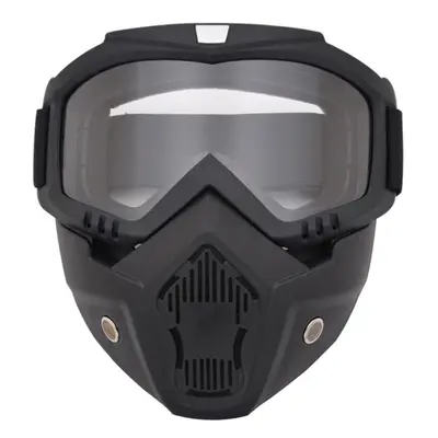 (transparent) Modular Mask Detachable Goggles