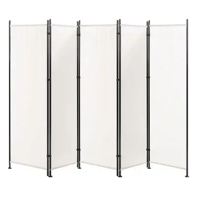 5 Panel Room Divider NARNI White