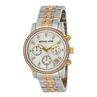 Michael Kors Womens Ritz Tri-Tone Watch Mk5650