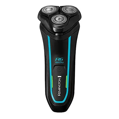 Remington R6 Aqua Wet & Dry Mens Electric Rotary Shaver (100% Waterproof, Pop up trimmer, 60min 