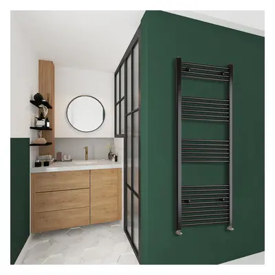 Clearance Sale Straight Bathroom Radiator Black 1600x450mm