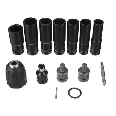 10pcs Electric Wrench Screwdriver Hex Socket Head Kits Set for Impact Wrench Drill