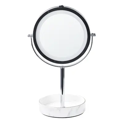 Makeup Mirror LED SAVOIE White-Silver