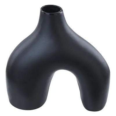 Flower Vase LAMIA Ceramic cm Black