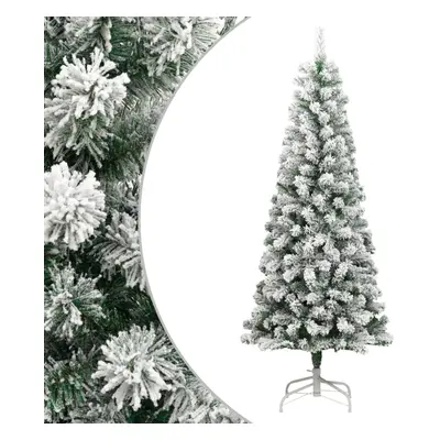 (210 cm) vidaXL Artificial Hinged Christmas Tree Pre Lit Artificial Tree Xmas Decor