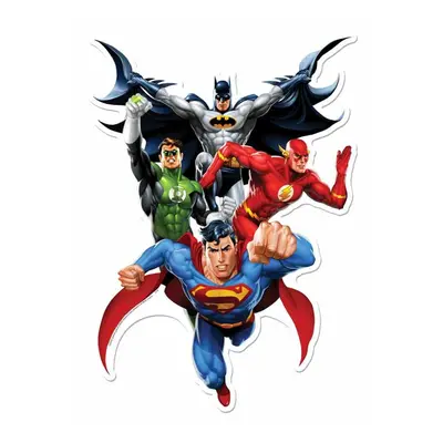 Justice League Heroes 3D Effect Official DC Comics Cardboard Cutout / Standee Wall Art