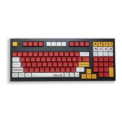 138 Keys EVA PBT Keycap Set XDA Profile 85% Sublimation Keycaps for Mechanical Keyboards