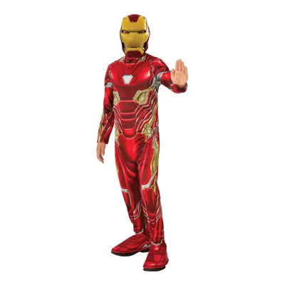 (L, Red/Yellow) Iron Man Childrens/Kids Costume