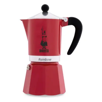 Bialetti Cup Moka Pot Red | Italian Coffee Stovetop Espresso Maker