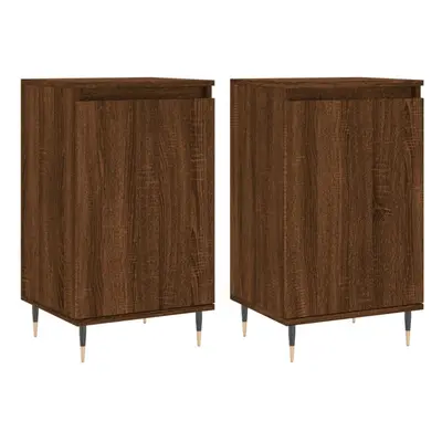 (brown oak, pcs) vidaXL Sideboard Storage Cabinet Cupboard Side Cabinet White Engineered Wood