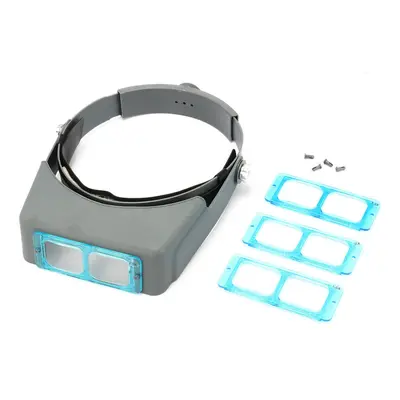 4 Lens Headband Wearing Magnifier Watch Repair Reading Optivisor Eye Welding Visor Tool