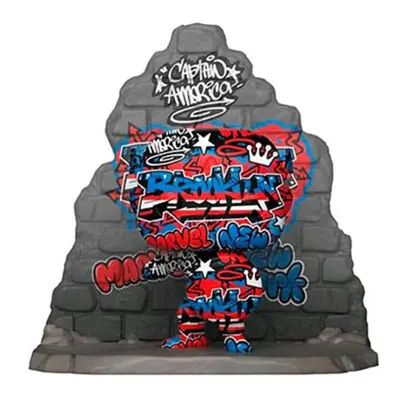 Captain America Graffiti Deco US Exclusive Pop! Deluxe