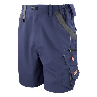 (M, Navy/Black) WORK-GUARD by Result Unisex Adult Technical Cargo Shorts