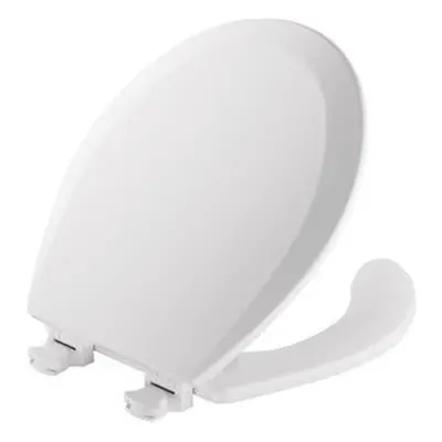 Bemis Manufacturing 440EC-000 18.5 in. Molded Wood Round Commercial Toilet Seat, White