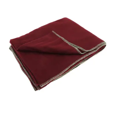 (One Size, Rococco Red) Result Plain Warm Outdoor Fleece Blanket (330gsm) (Pack of 2)