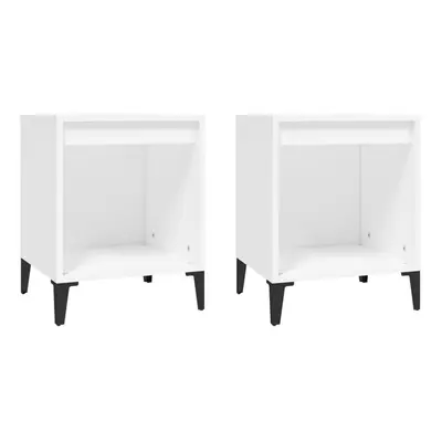 (White, x Bedside cabinet) vidaXL 1/2x Bedside Cabinet White Nightstand Telephone Stand Multi Co