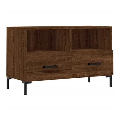 (brown oak) vidaXL TV Cabinet TV Unit Sideboard Media Unit TV Stand White Engineered Wood