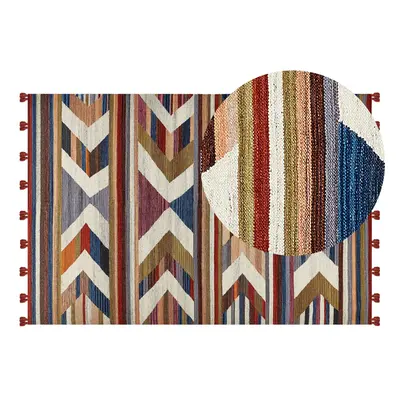 Wool Kilim Area Rug x cm Multicolour MRGASHAT