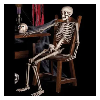 Large 160Cm Full Size Poseable Human Props Skeleton Halloween Party Haunted House