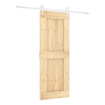 vidaXL Sliding Door with Hardware Set Interior Door Barn Door Solid Wood Pine