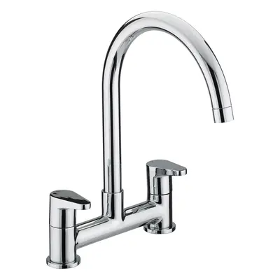 Bristan QST DSM C Quest Deck Kitchen Sink Mixer Tap with Swivel Spout, Chrome