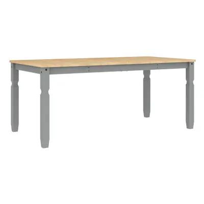 vidaXL Dining Table Dining Room Kitchen Dinner Table Grey Solid Wood Pine