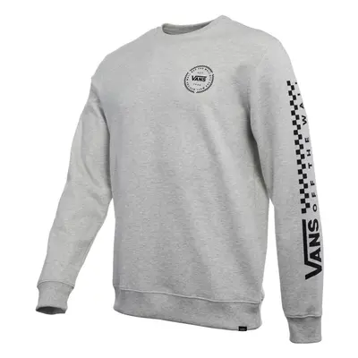 (2XL, White Heather) Vans Mens Orbiter Crew Neck Cotton Jumper Sweater Sweatshirt Top