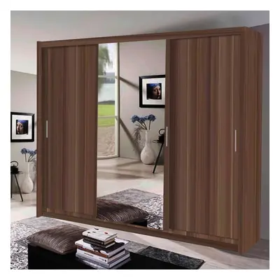 (Wenge ) MN FURNITURE Miami Sliding Door wardrobe - 250cm