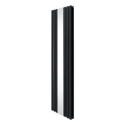 Oval Mirror Radiator - 1800mm x 500mm - Anthracite Grey