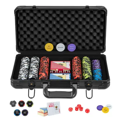 14 Gram Texas Holdem Poker Chip Set Pieces Claytec Chips w/ Case