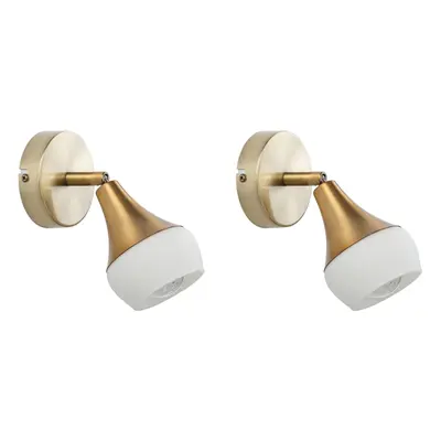 Set of Spotlight Lamps Gold ANTLER I