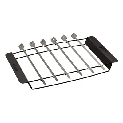 Char-Broil 587 - Premium Skewer Set and Rack, Stainless Steel.