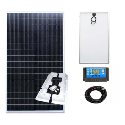 (200w Mono PWM Kit 12v) Lowenergie Mono Solar Panel Battery Charging Kit with Charger Controller