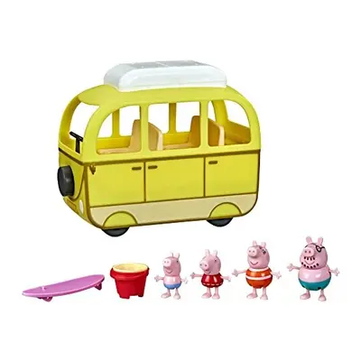 Peppa's Adventures Beach Campervan, Preschool Toy, Pieces, Working Wheels, Years and Above, Mult