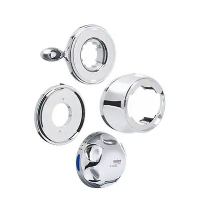 Mira Exposed Shower Temperature Control Knob/Flow Lever Assembly Chrome 451.81