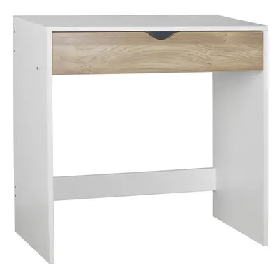 (White Table & Oak Drawers) Drawer Dressing Table Bedroom Furniture Office